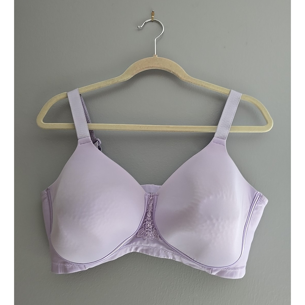 Vanity Fair Beauty Back Purple Full Figure Smoother Wire Free Bra Size‎ 42DD